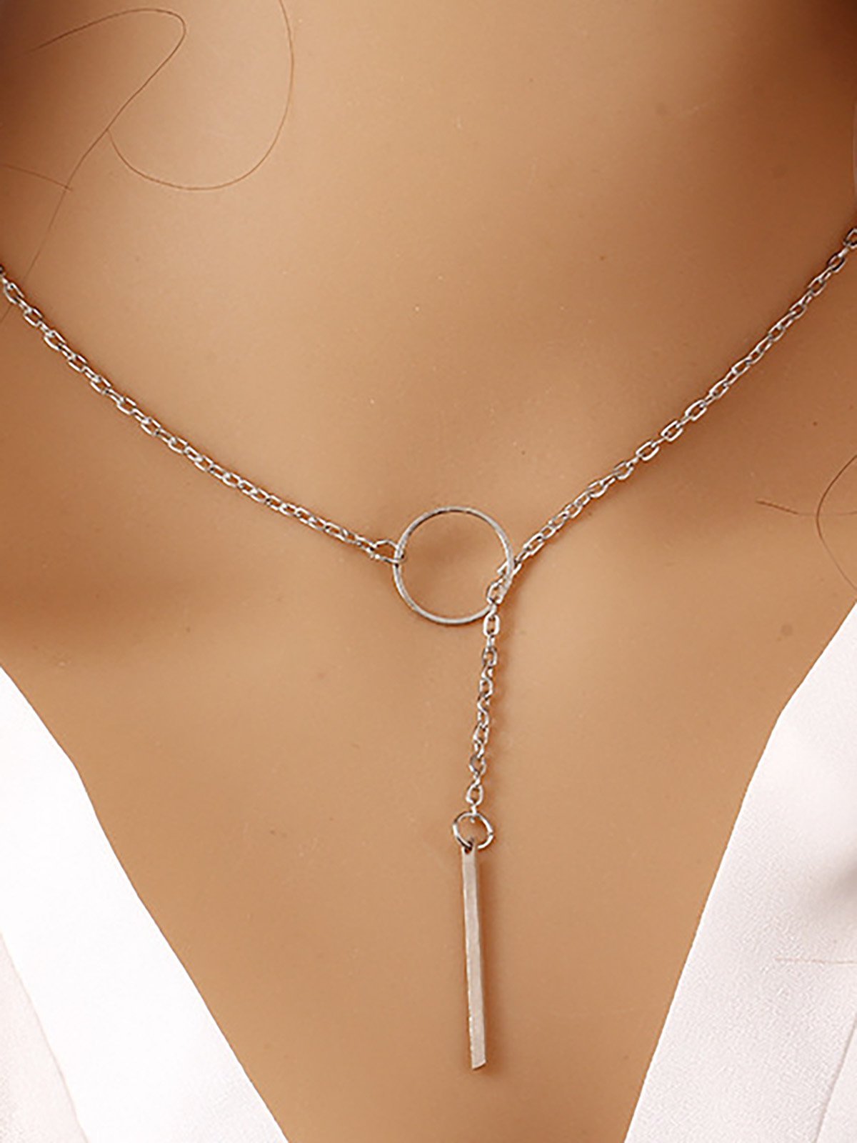Womens Simple Alloy Necklace
