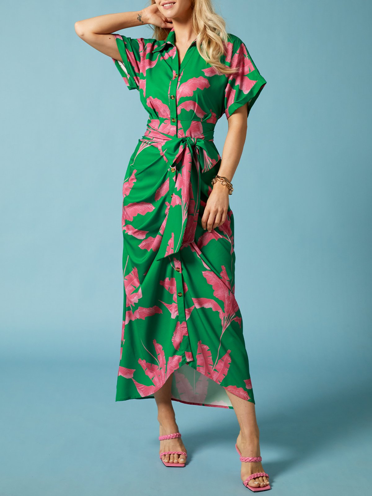 Regular Fit Vacation Shirt Dress