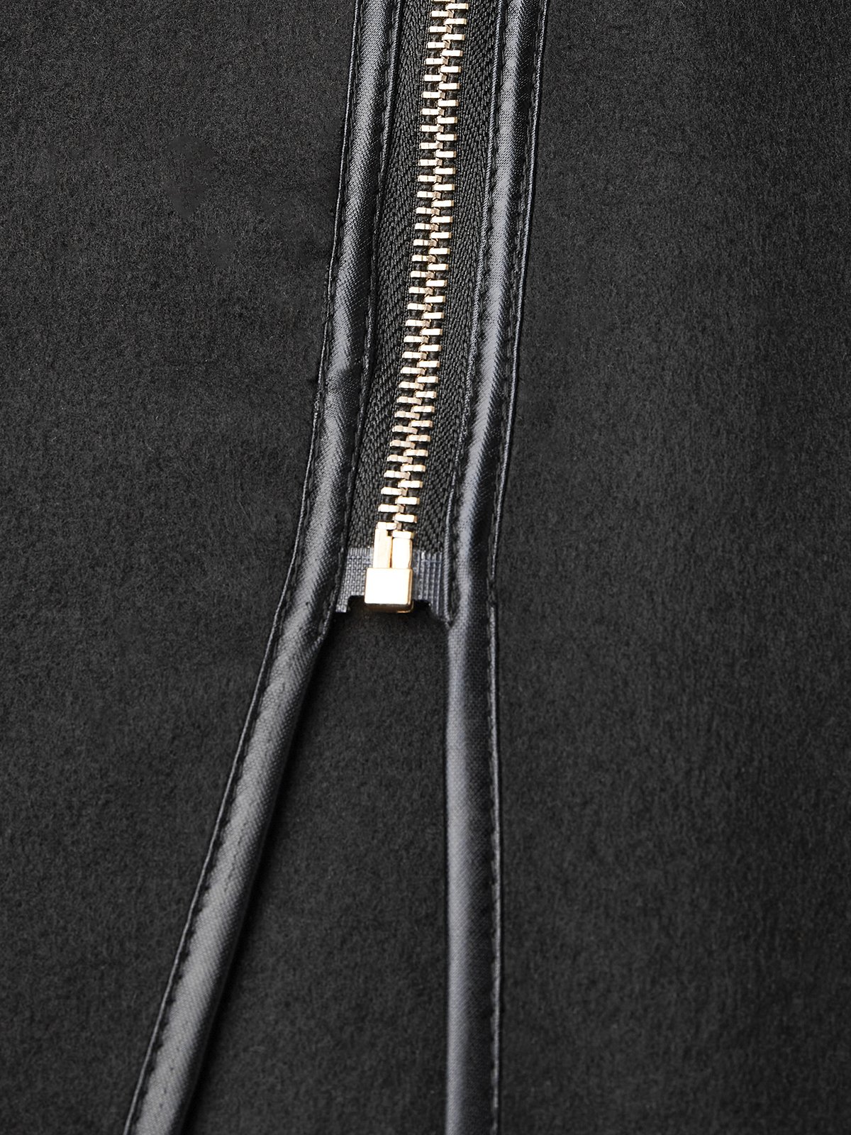 Stand Collar Plain Regular Fit Jacket