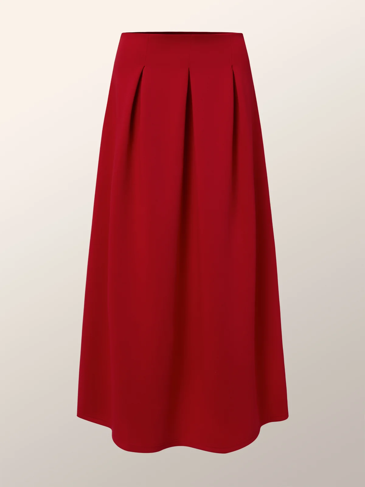Plain Regular Fit Elegant High Waist Skirt | stylewe