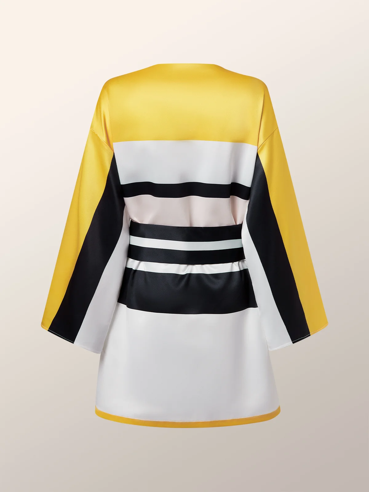 Color Block V Neck Elegant Regular Fit Blouse