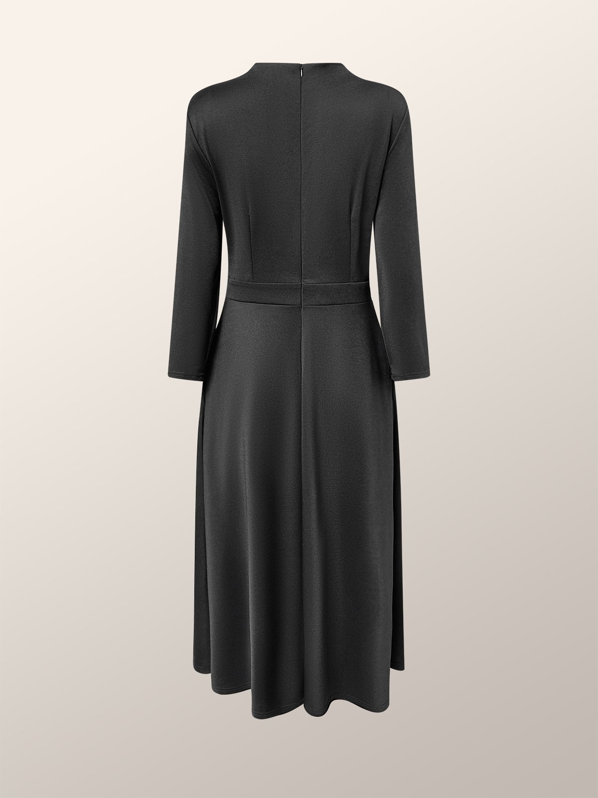 Plain Elegant Regular Fit X-Line Dress