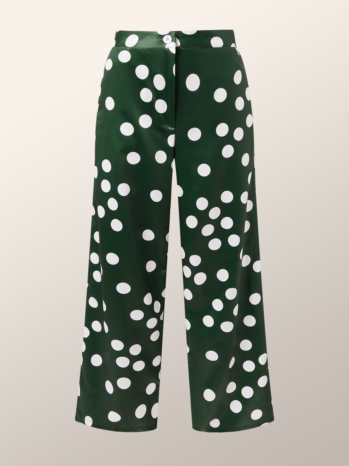 Regular Fit Polka Dots Elegant Fashion Pants