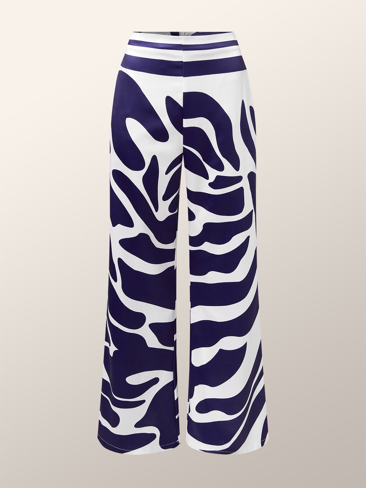 Geometric Urban High Waist Fashion Pants