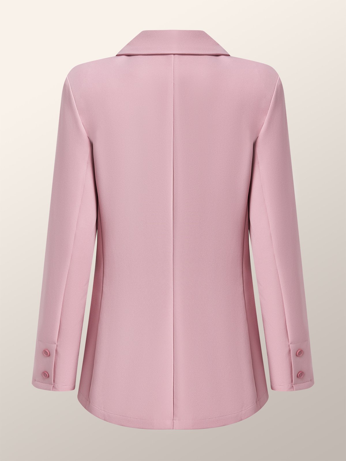 Regular Fit Elegant Lapel Collar Plain Blazer