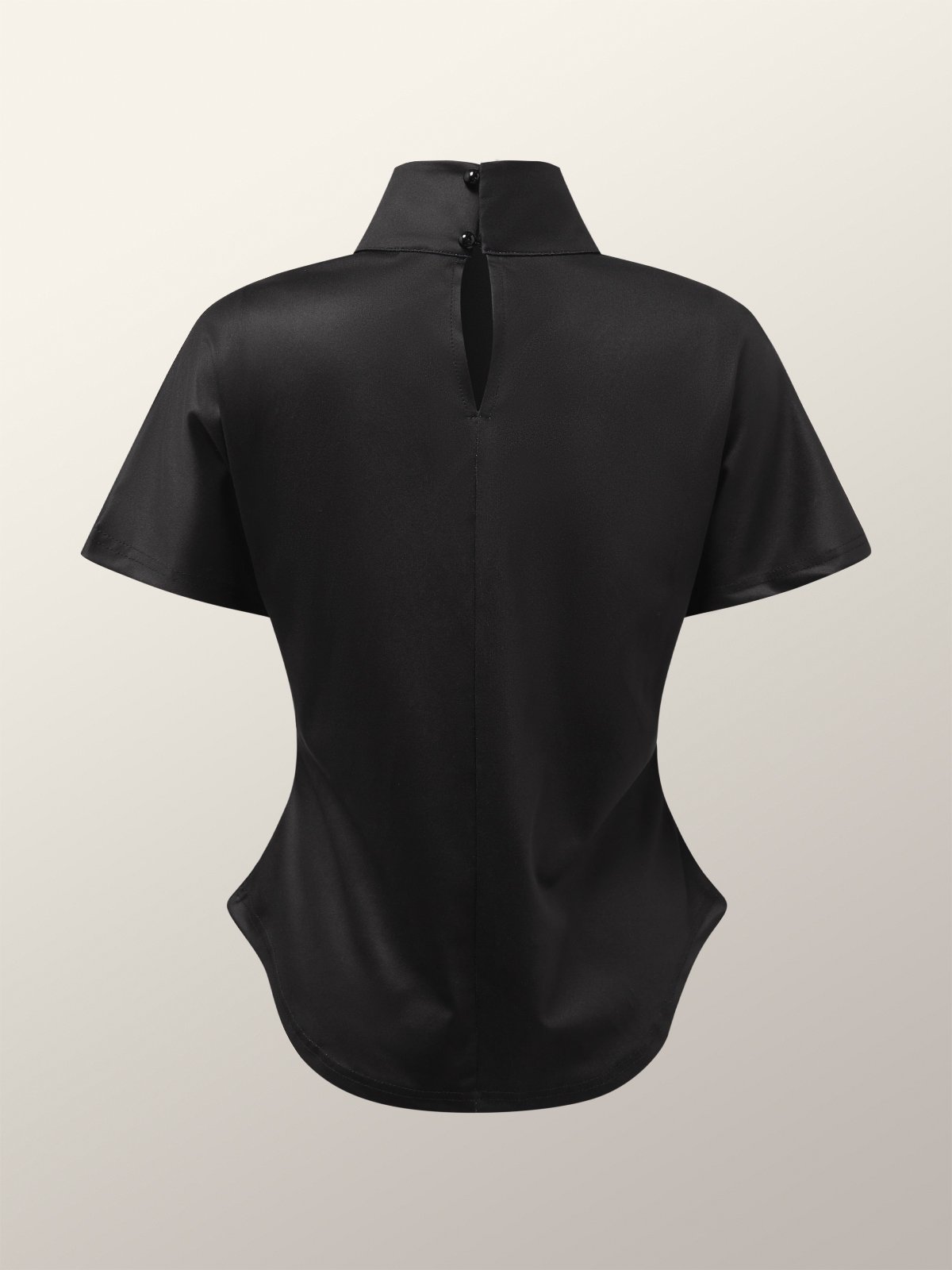 Tight Floral Short Sleeve Elegant T-Shirt