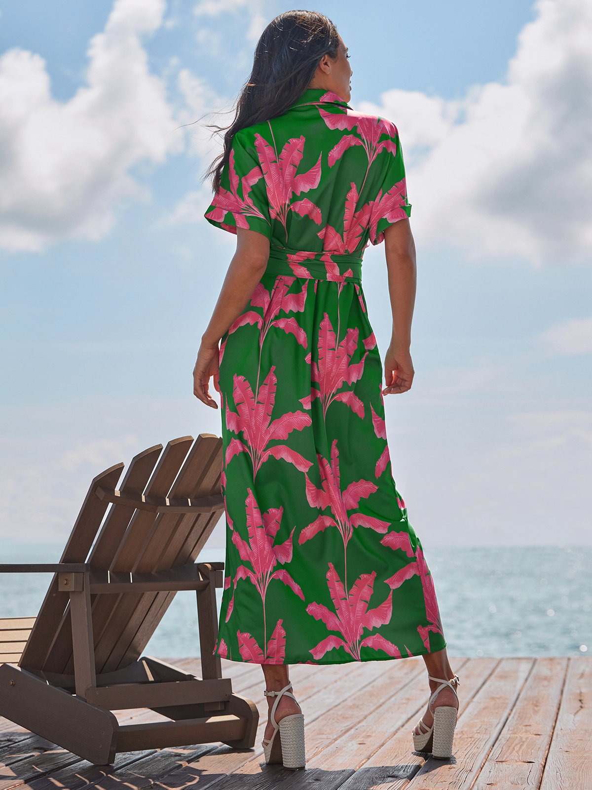 Regular Fit Vacation Shirt Dress