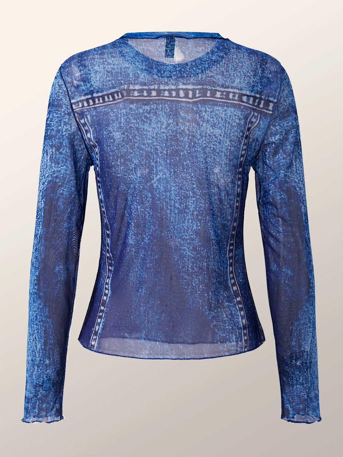 High Elasticity Regular Fit Stand Collar Long Sleeve Urban T-Shirt