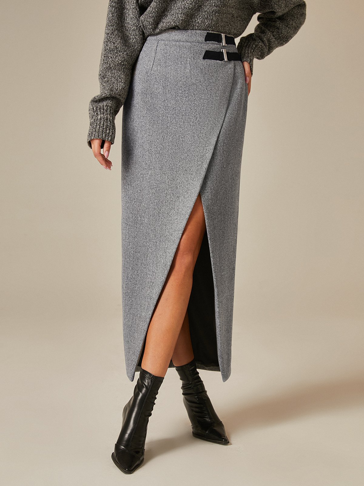 Urban Regular Fit Plain Maxi Skirt