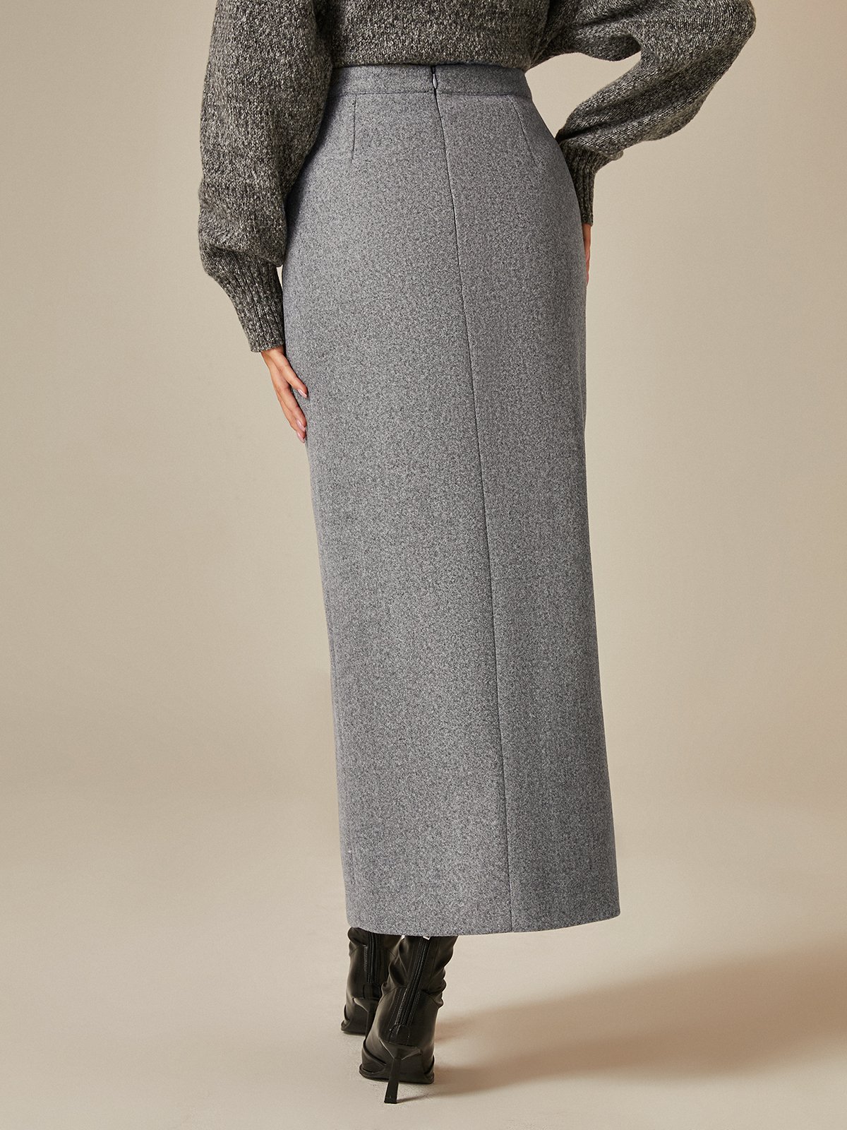 Urban Regular Fit Plain Maxi Skirt