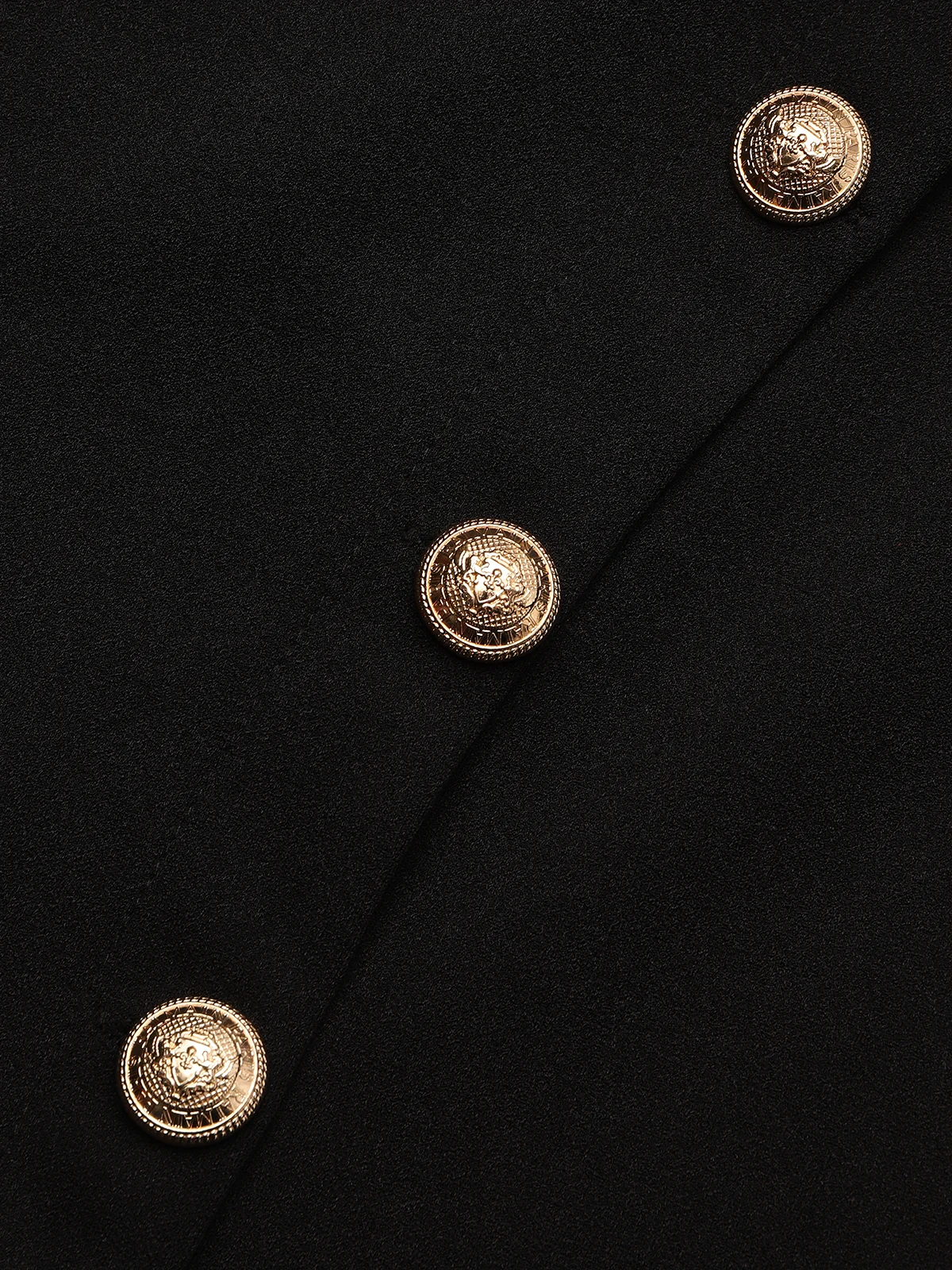 Urban Buttoned Stand Collar Dress