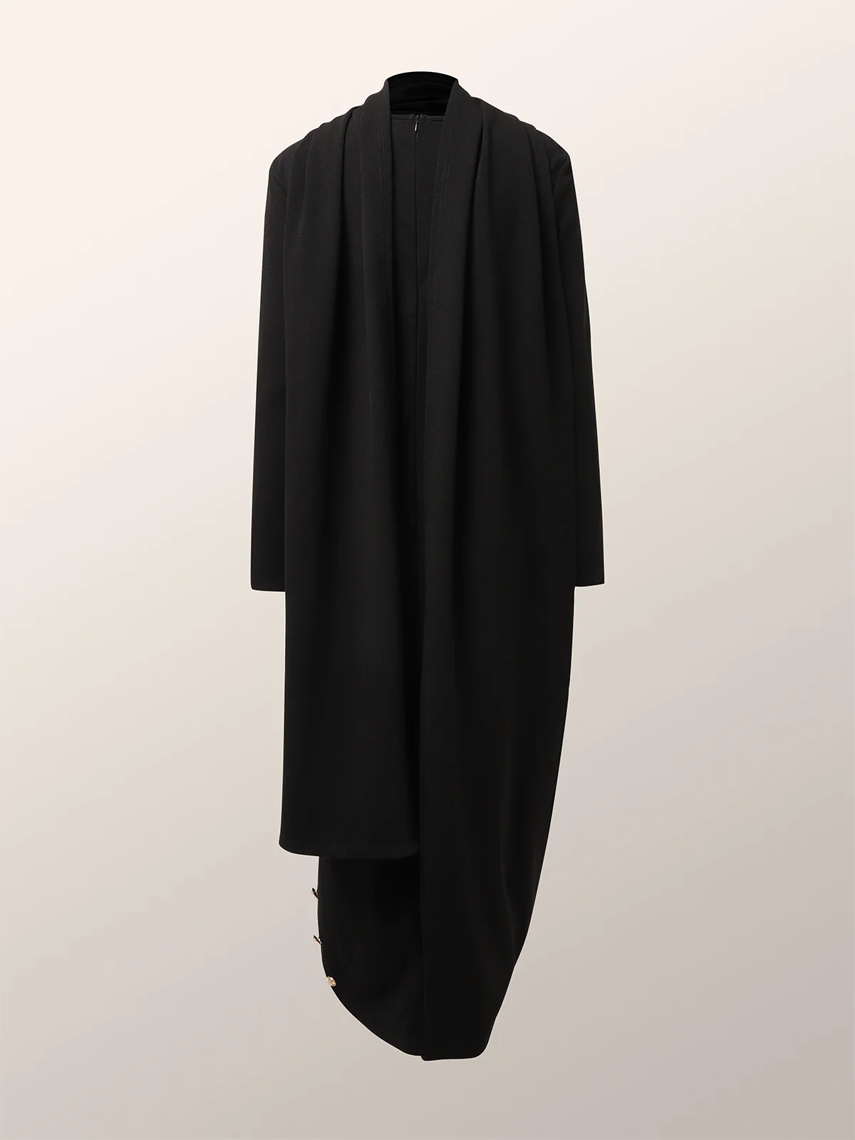 Urban Buttoned Stand Collar Dress