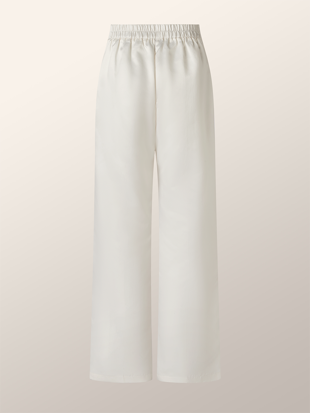 Elegant Luxury Satin Floral Straight-Leg Pants 