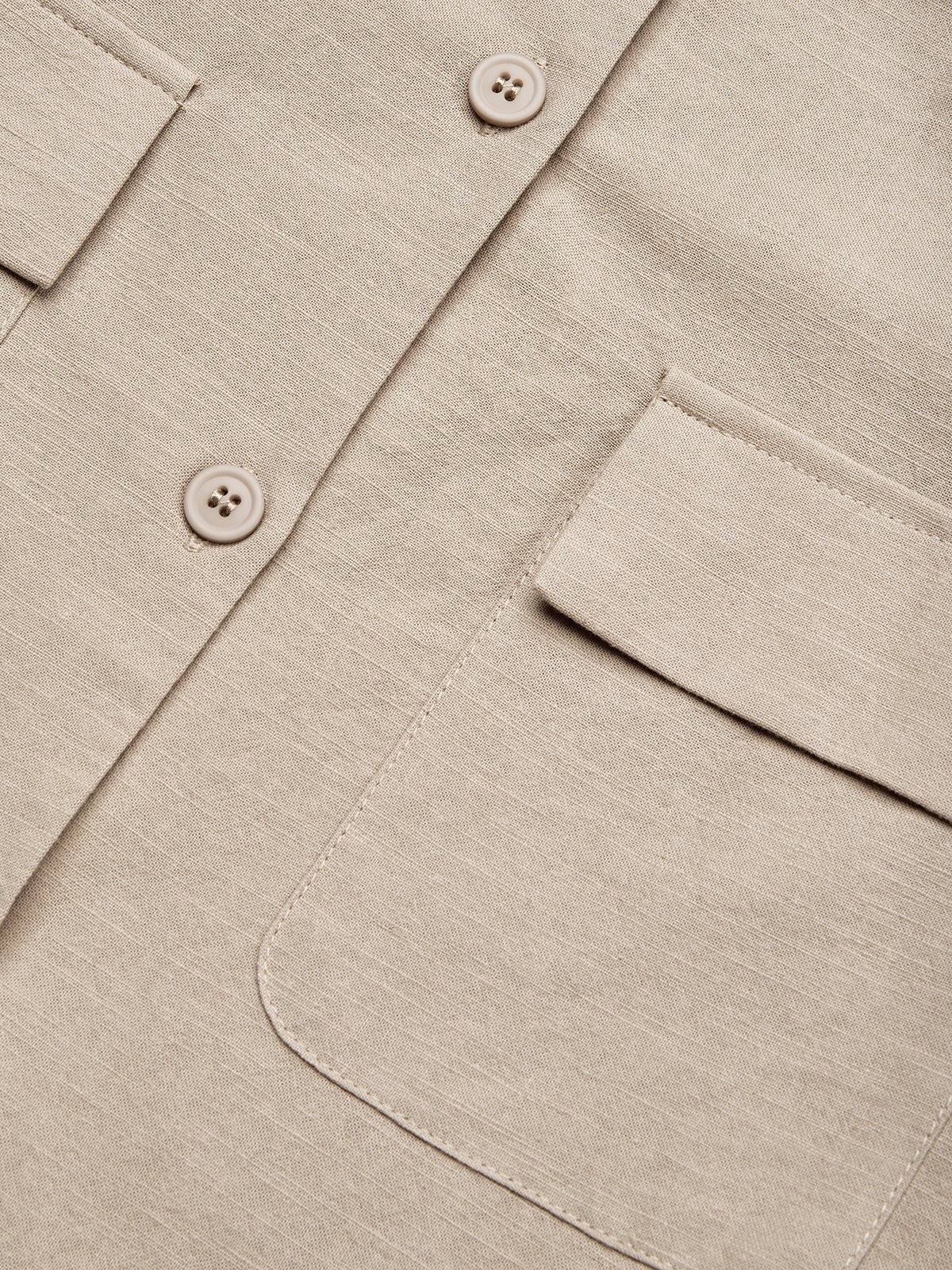 Urban Shawl Collar Long Sleeve Loose Linen Jumpsuit 