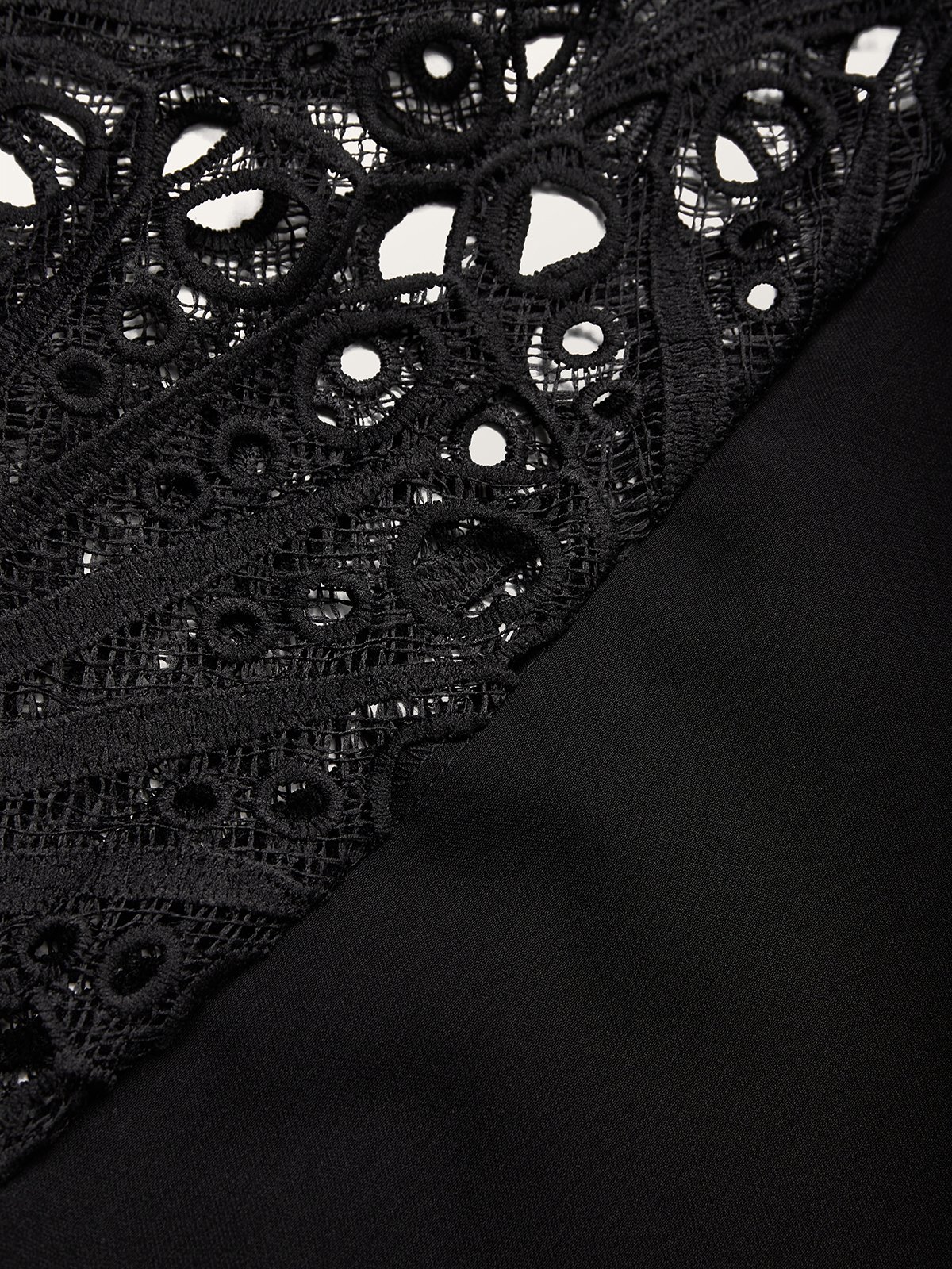 Urban Plain Hollow Wide Leg Pants