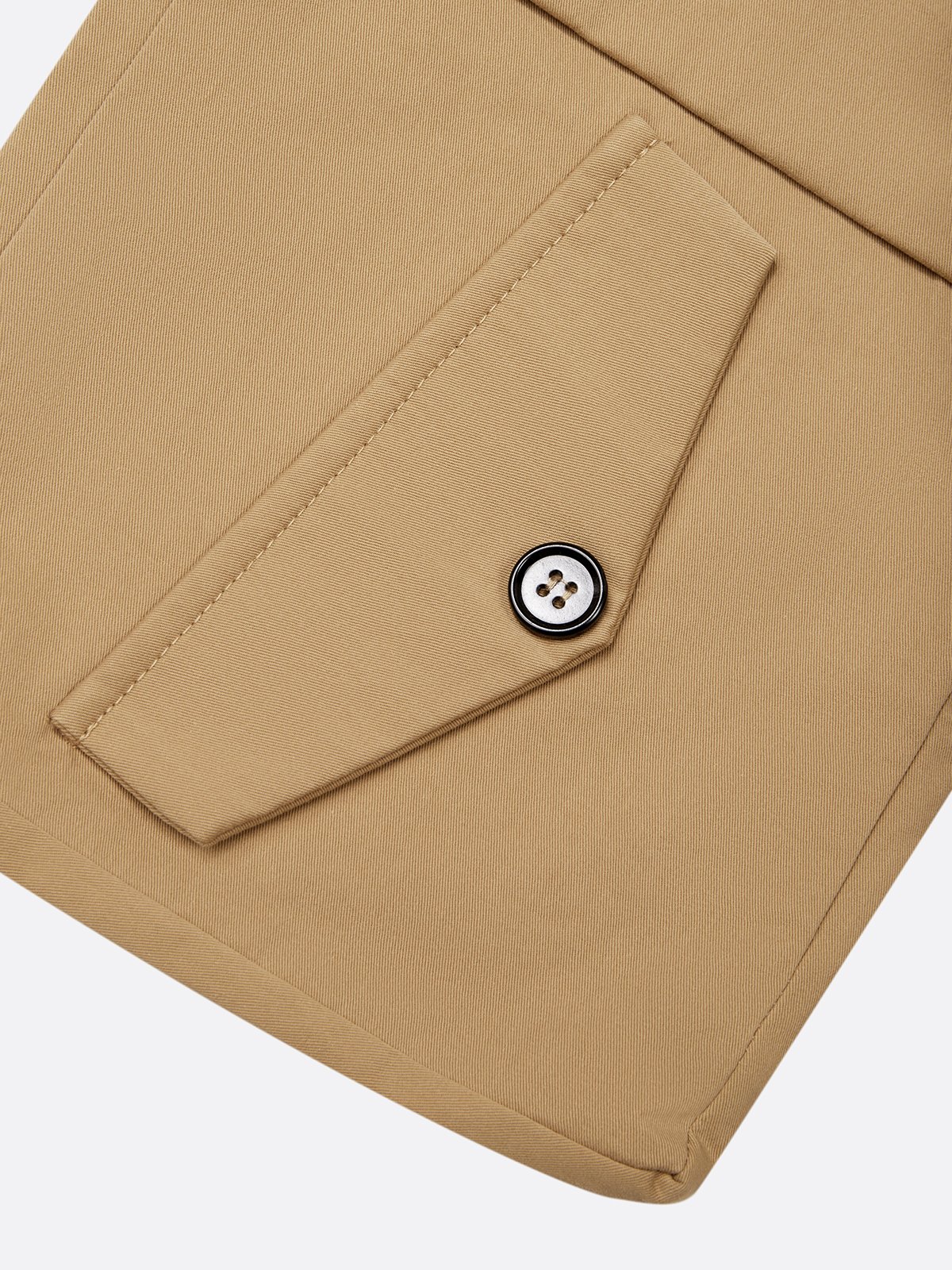 Cotton Casual Plain Shirt With Belt