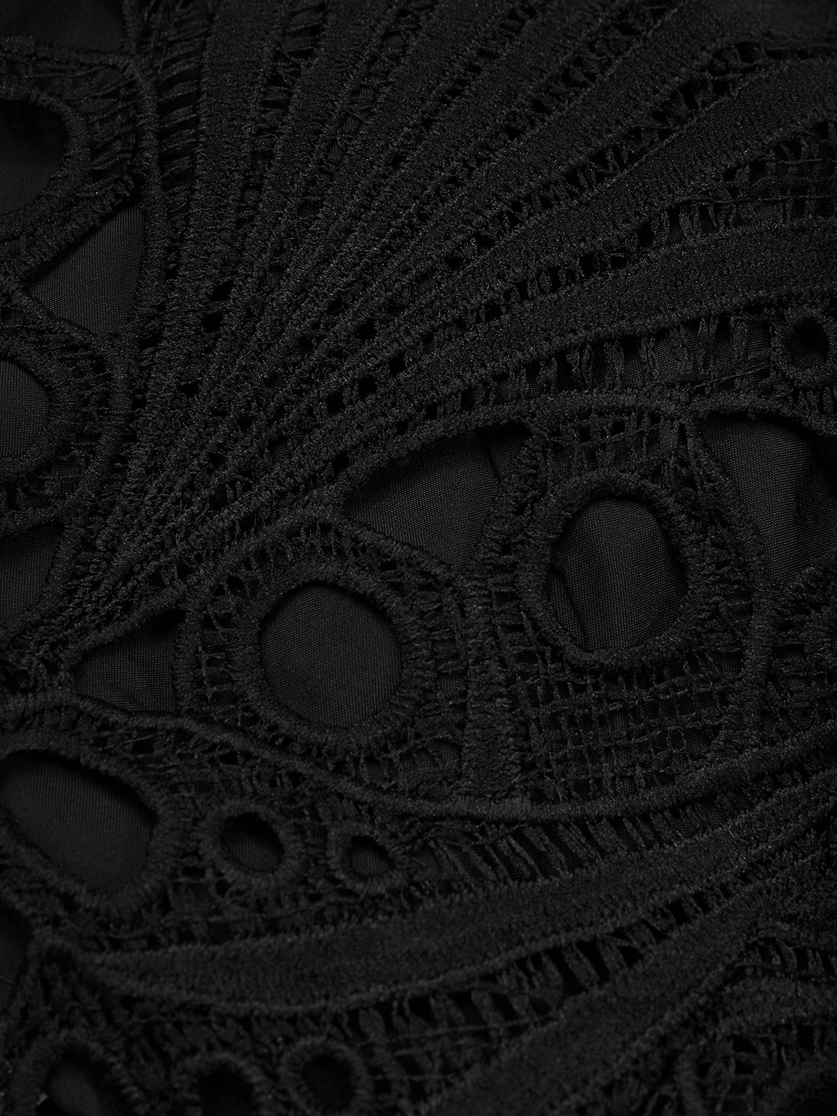 Lace Elegant Plain Strapless Tank Top