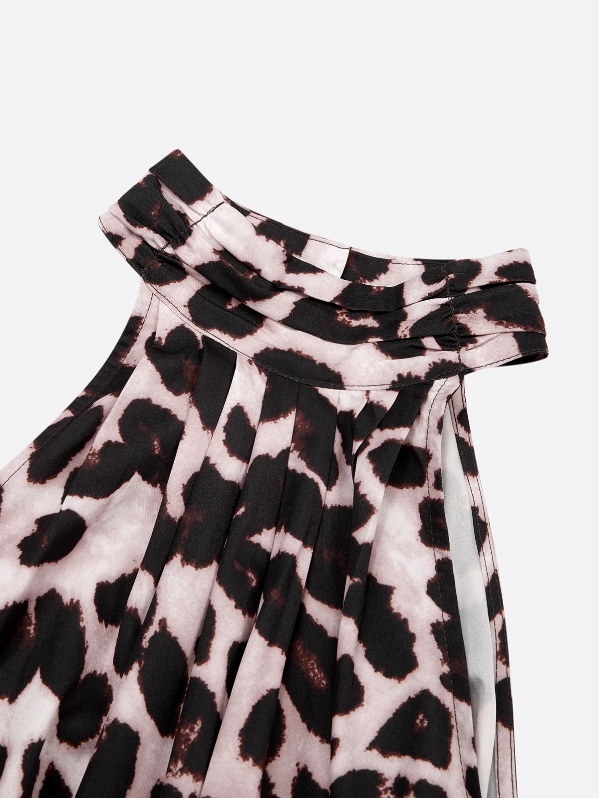 Casual Leopard Halter Tank Jumpsuit