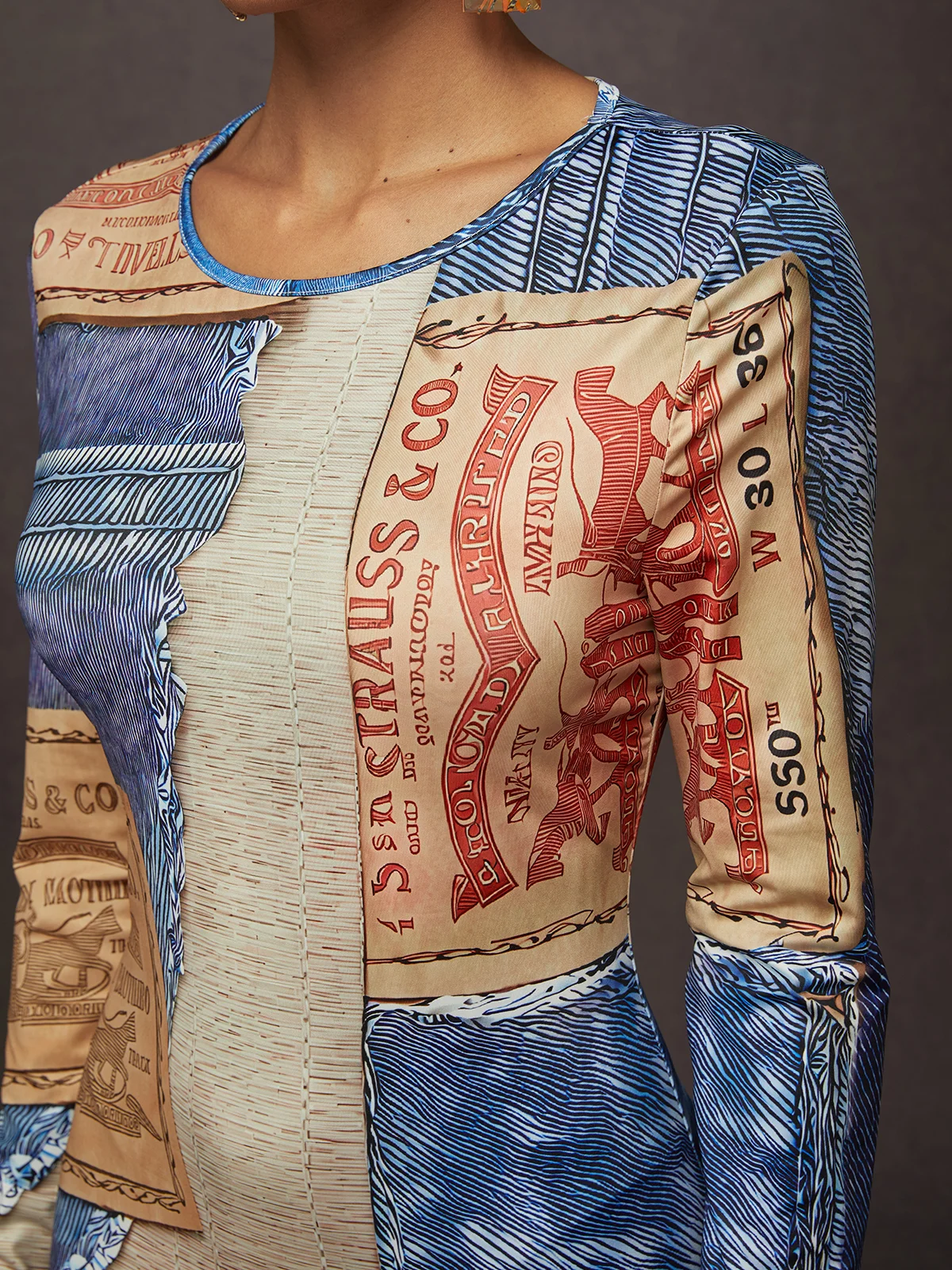 Urban Random Print Midi Dress