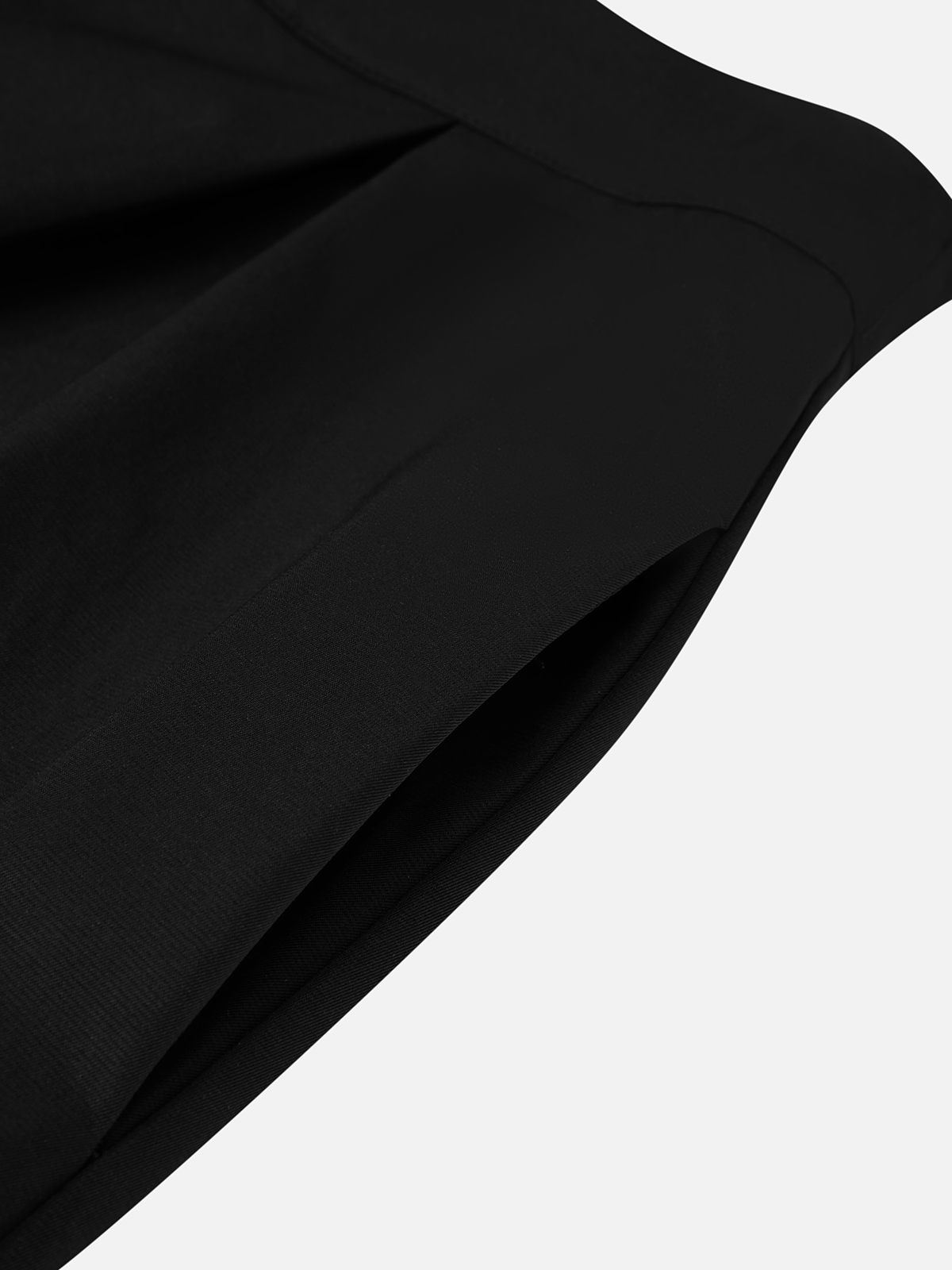 Urban Plain Wide Leg Pants No Belt