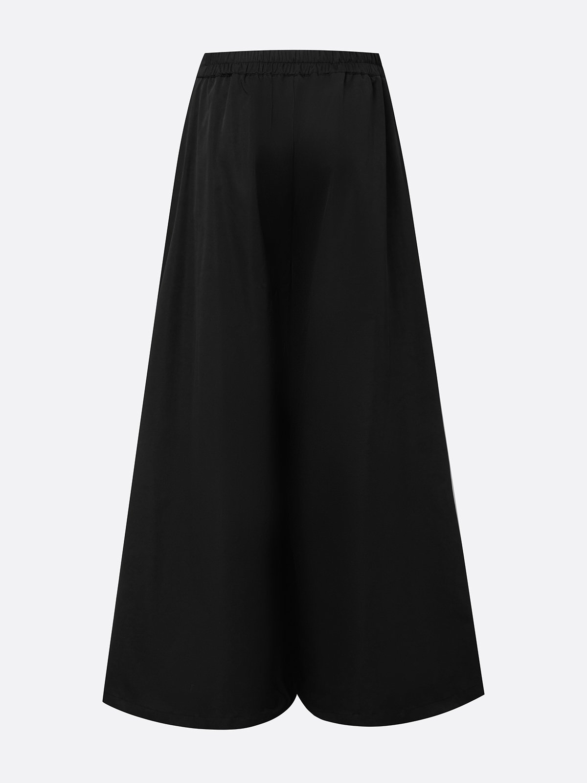 Urban Plain Wide Leg Pants No Belt