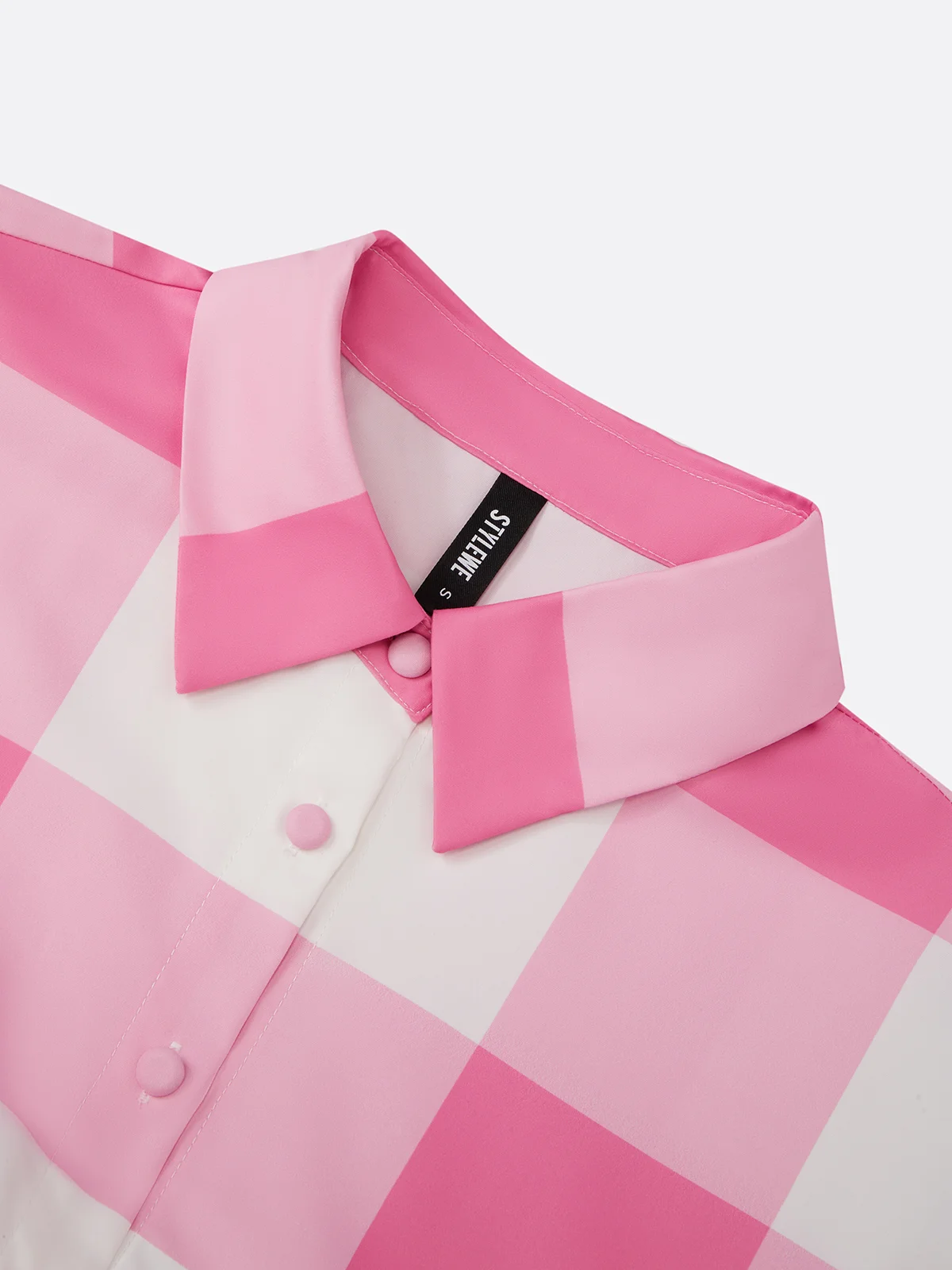 Casual Plaid Printing Raglan Sleeve Shirt Collar Midi Dress With Belt