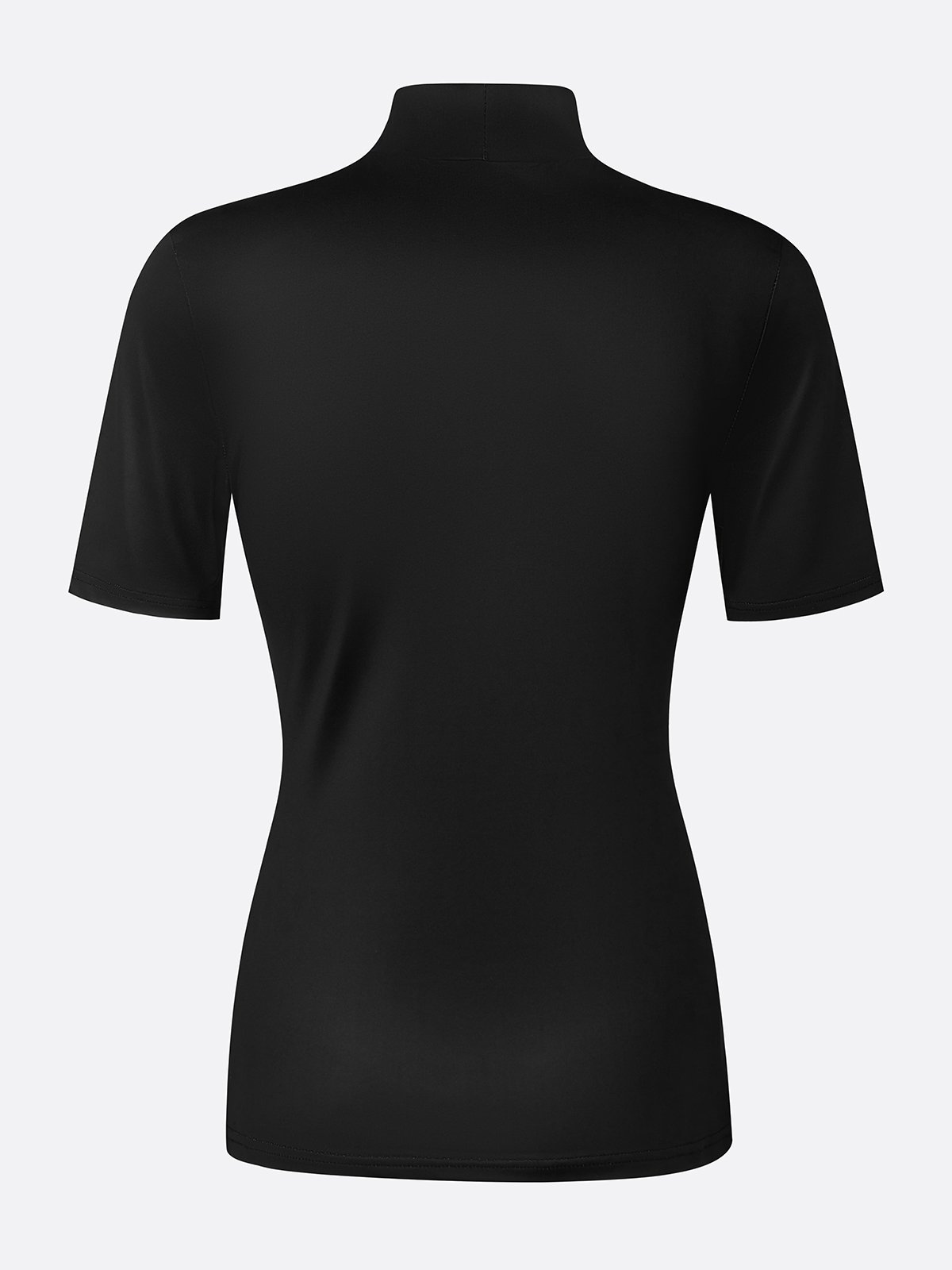 Urban Floral Printing Stand Collar T-shirt