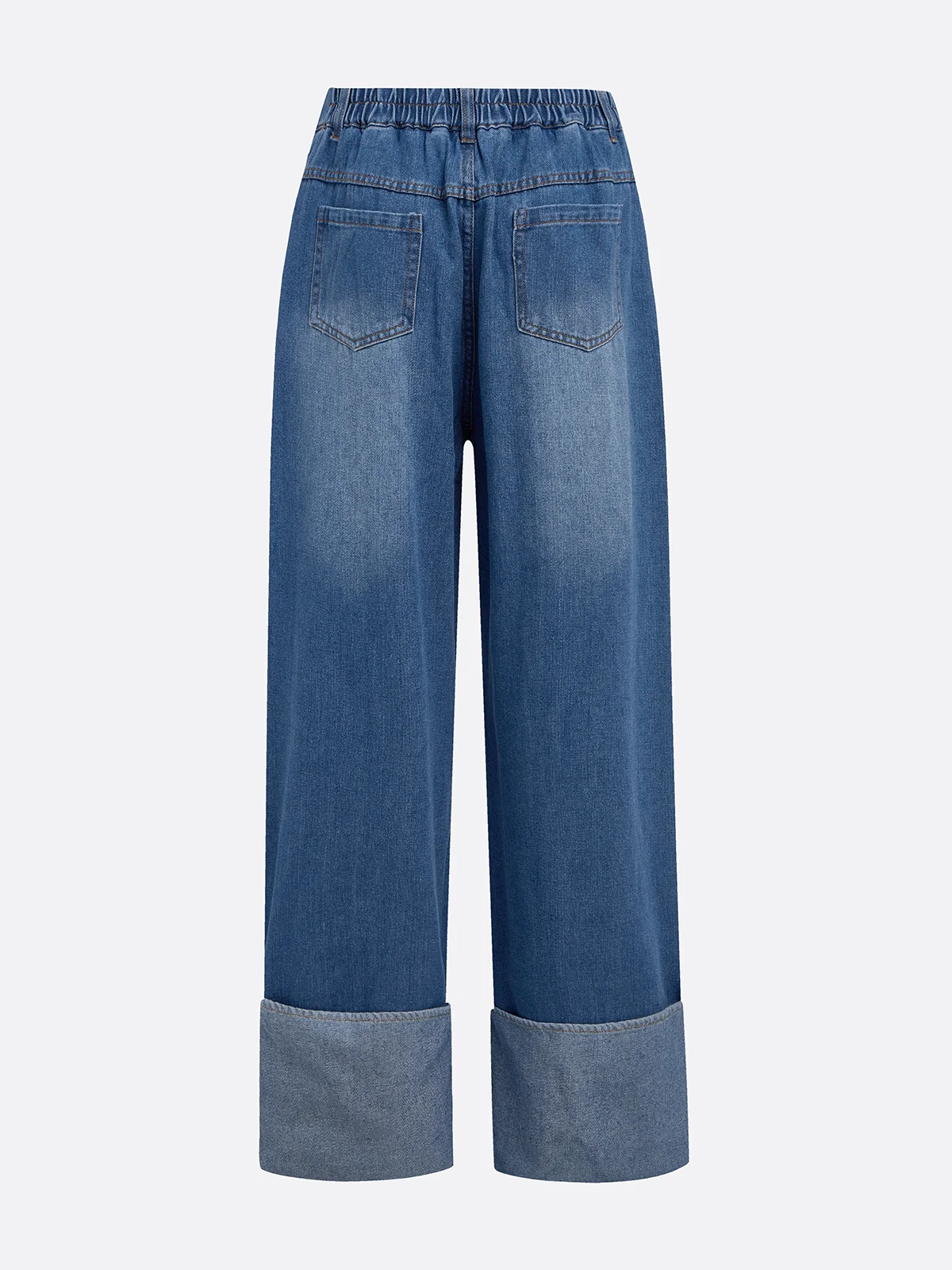 Urban Wide-Leg Denim Jeans with Pockets