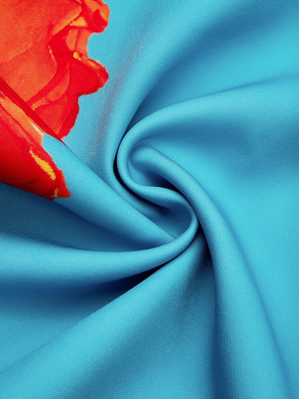 Urban Floral Printing Wide Leg Pants