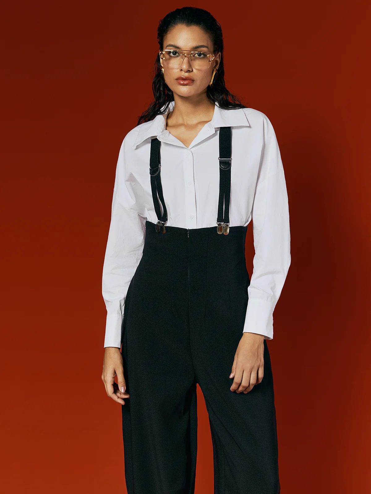 Urban Plain Overall Bib Pants