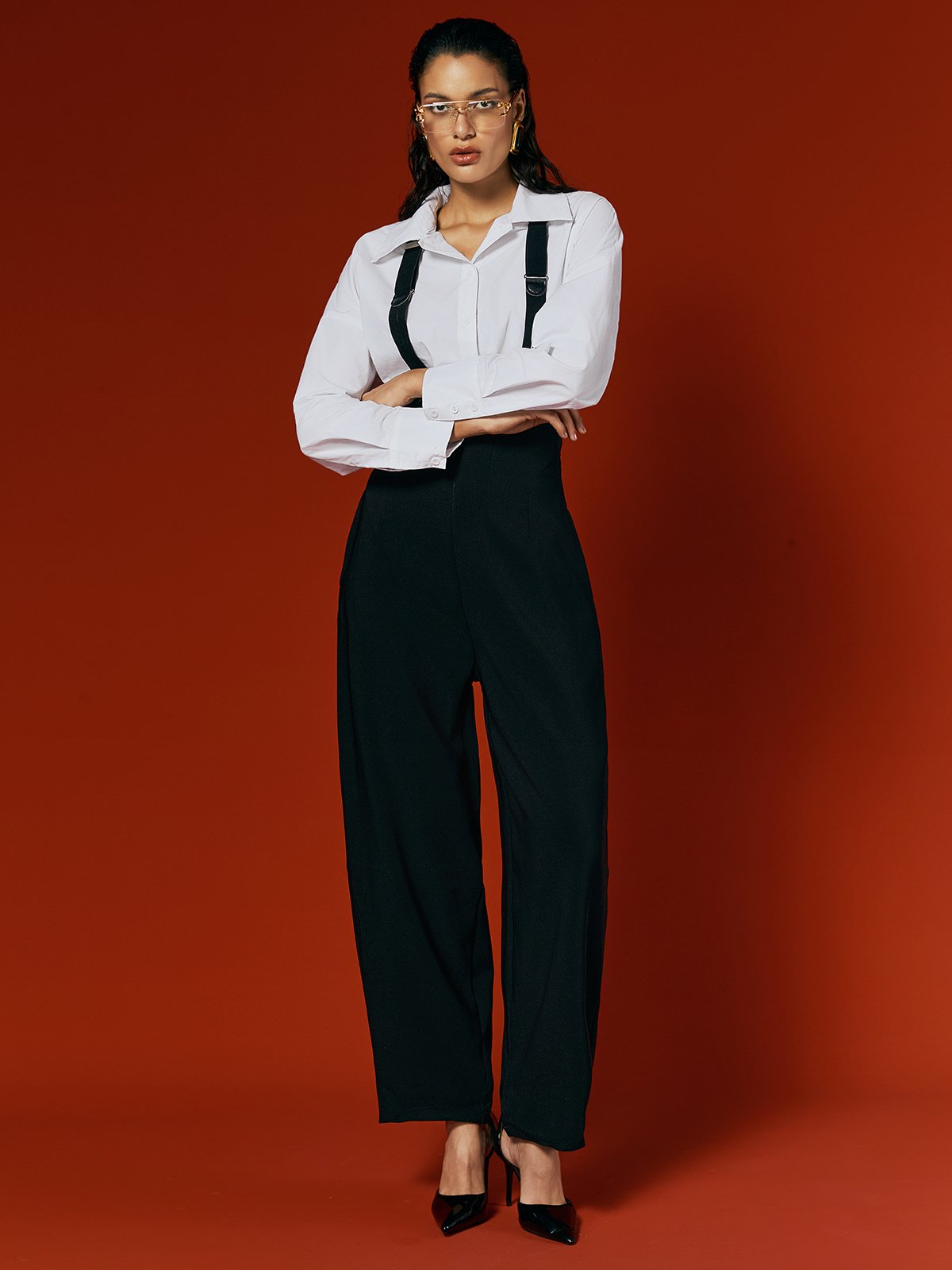 Urban Plain Overall Bib Pants