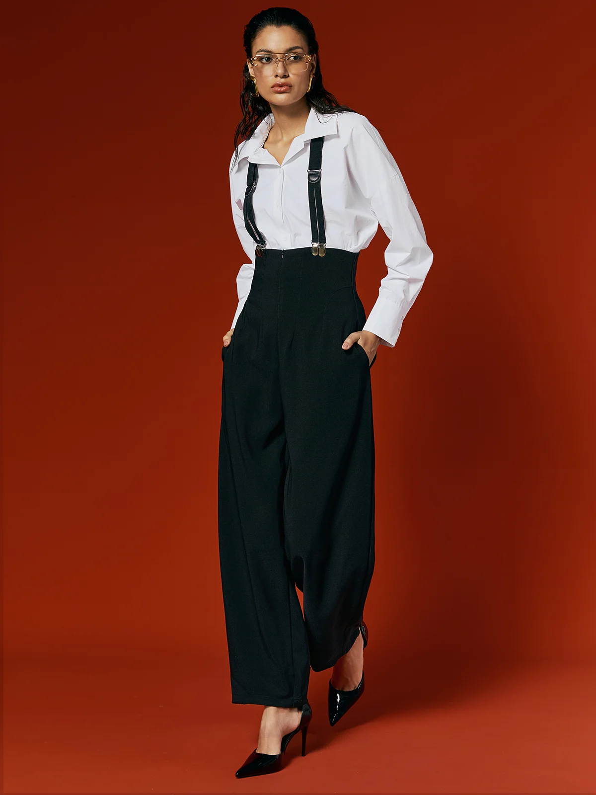 Urban Plain Overall Bib Pants