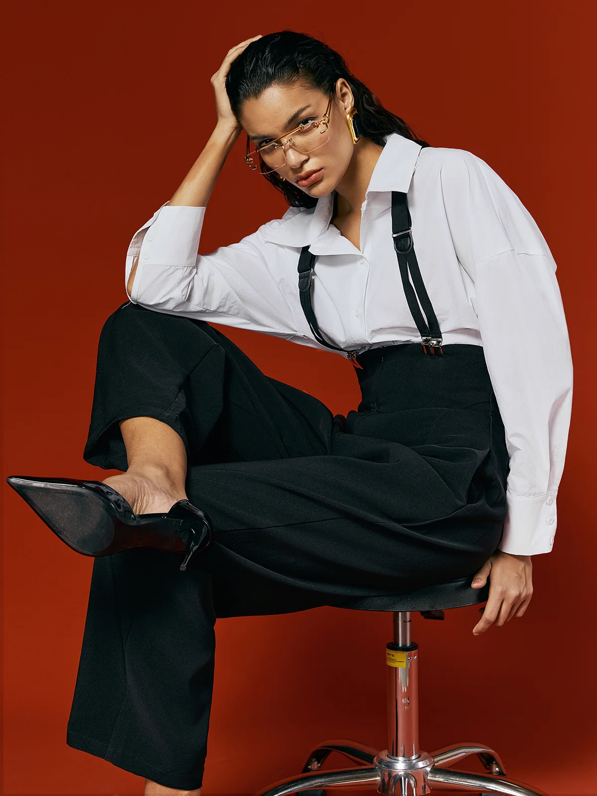 Urban Plain Overall Bib Pants