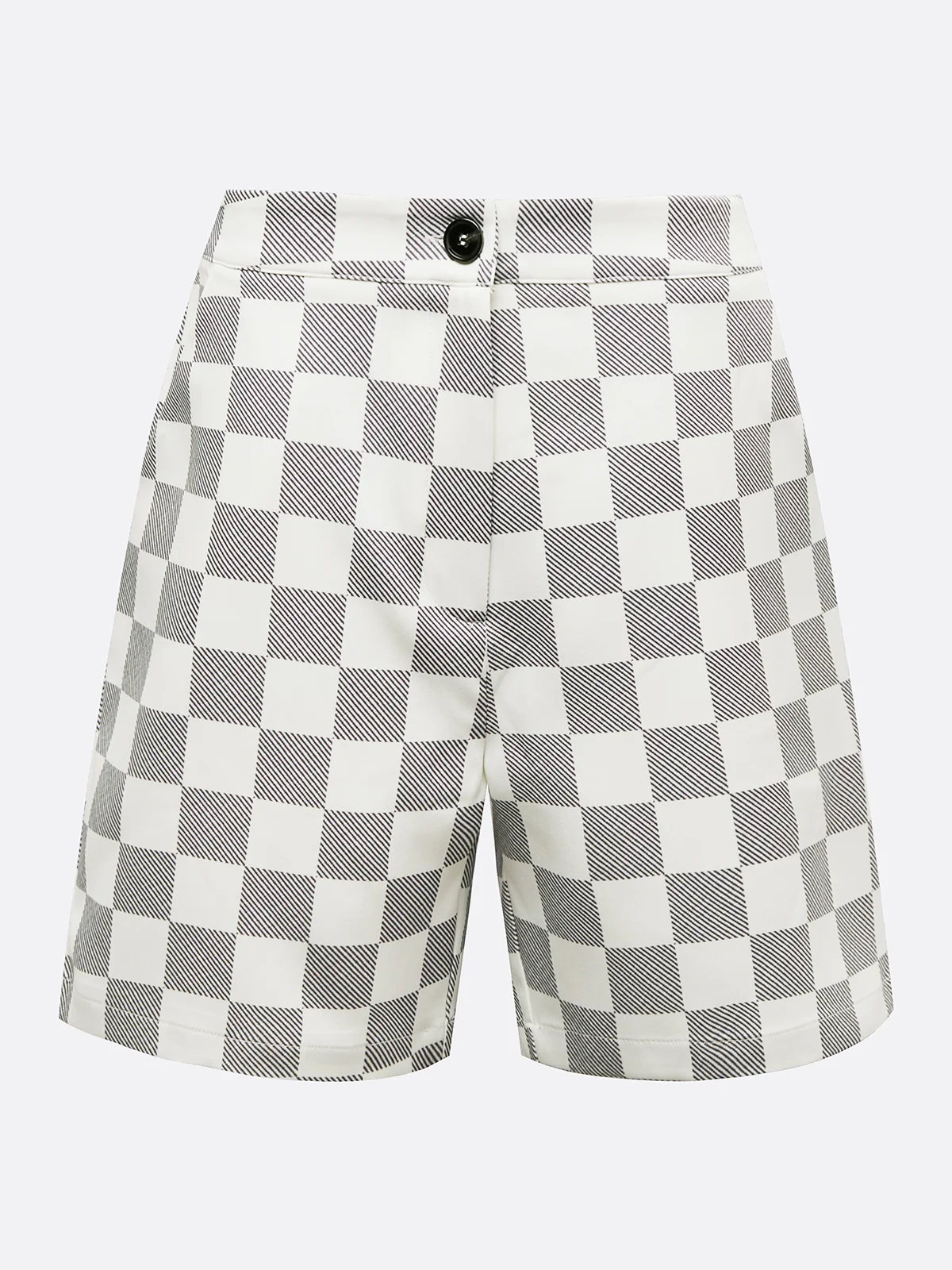 Urban Plaid Printing Straight Shorts