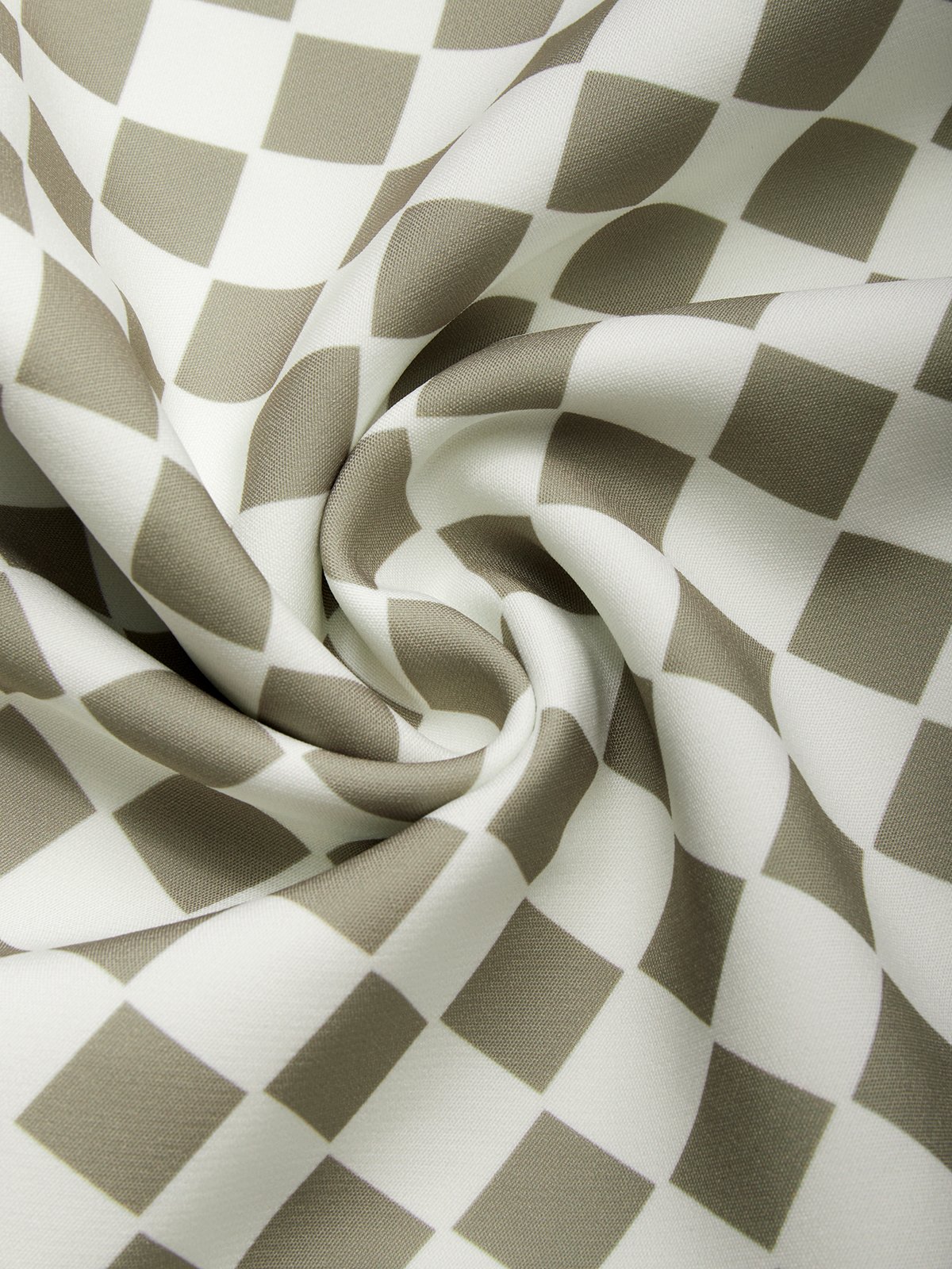 Urban Plaid Printing Shirt Collar Midi Dress