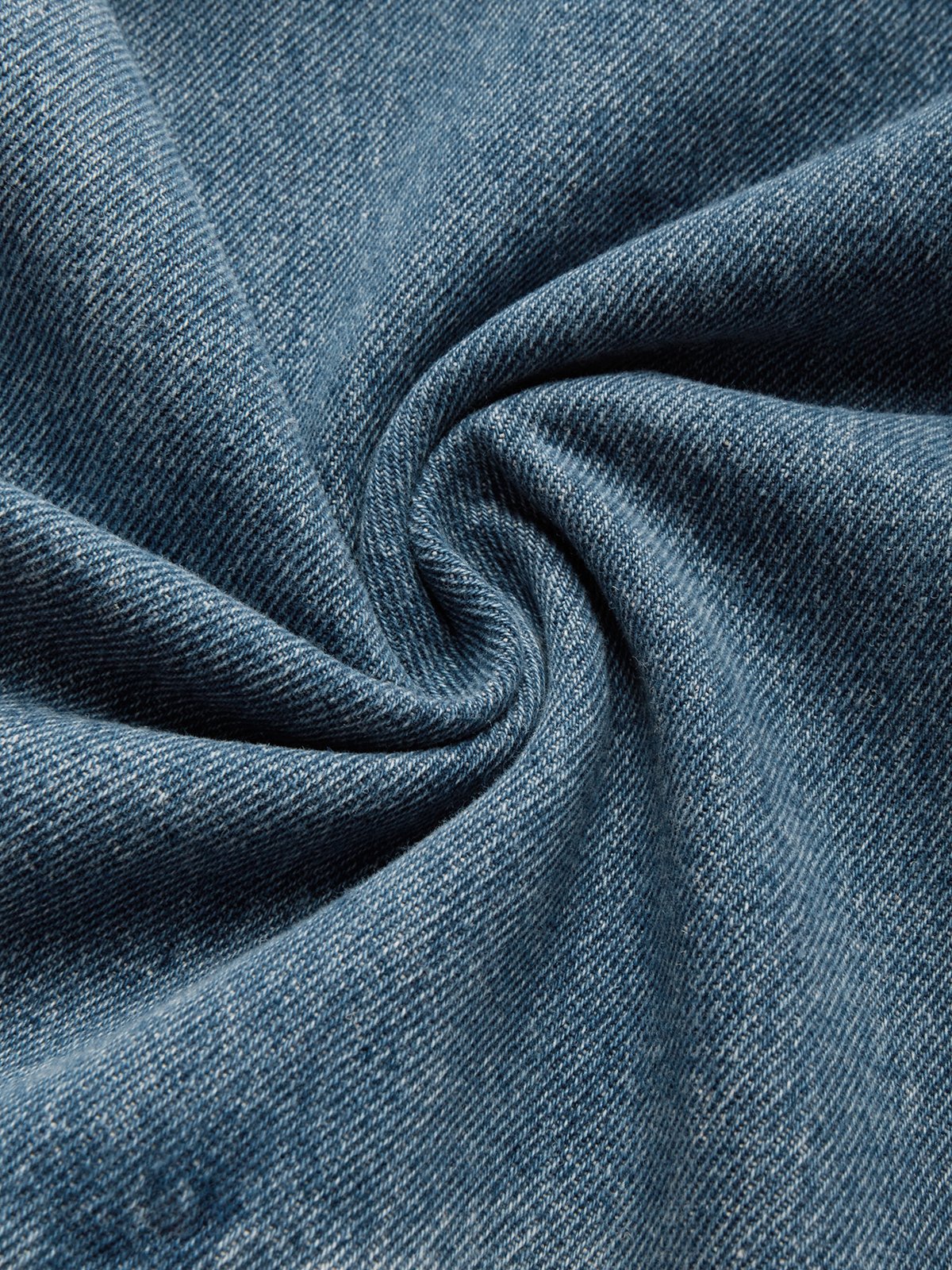 Loose Casual Denim Plain Jeans