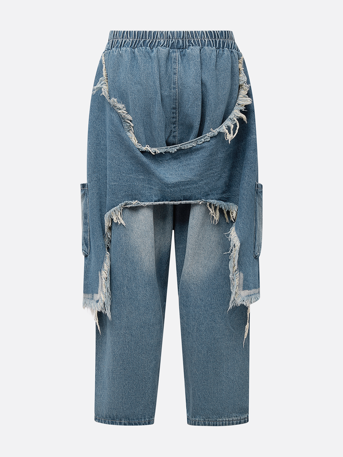 Loose Casual Denim Plain Jeans