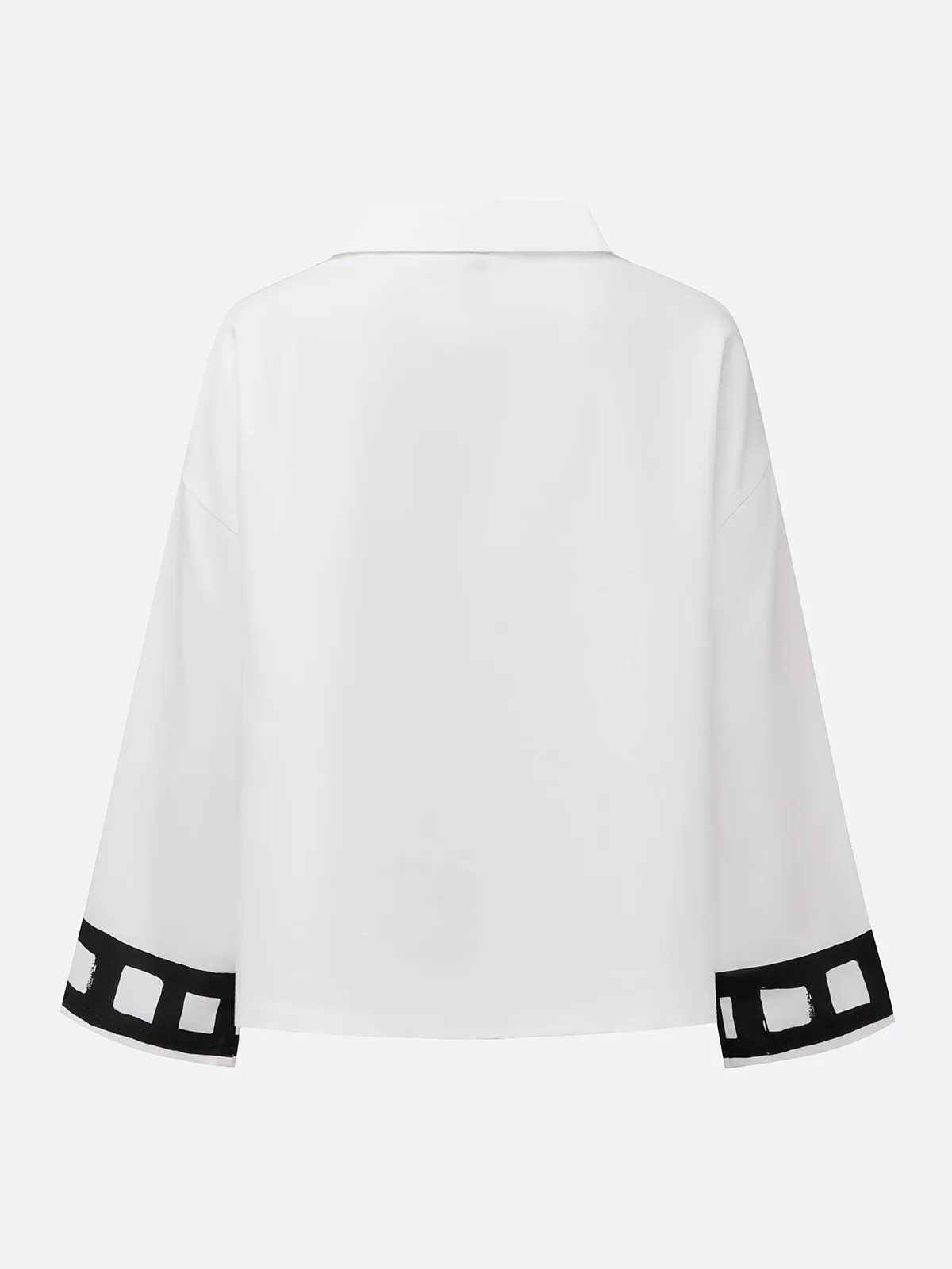 Casual Floral Printing Shawl Collar Blouse