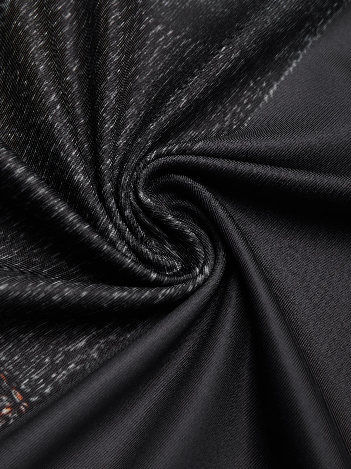 Casual Faux Denim Print Graphic  Crew Neck  T-shirt