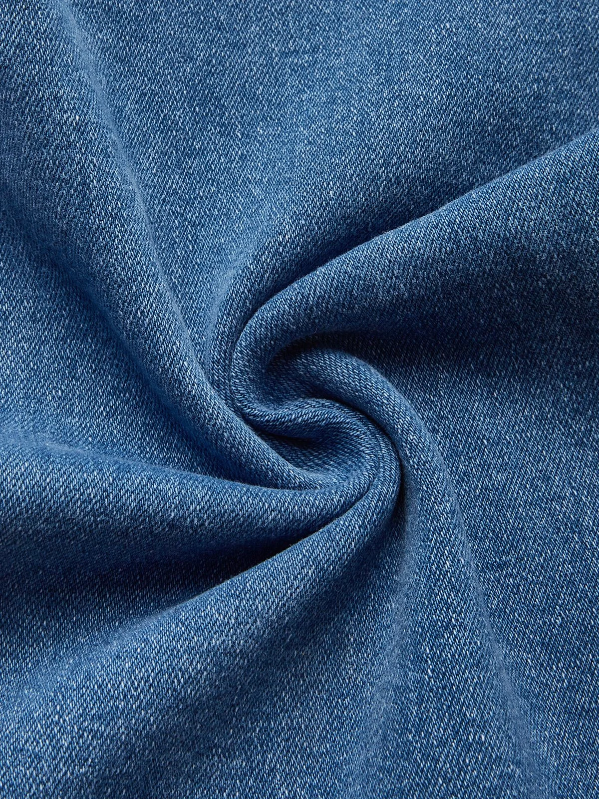 Buckle Detail Straight-Leg Denim Jeans