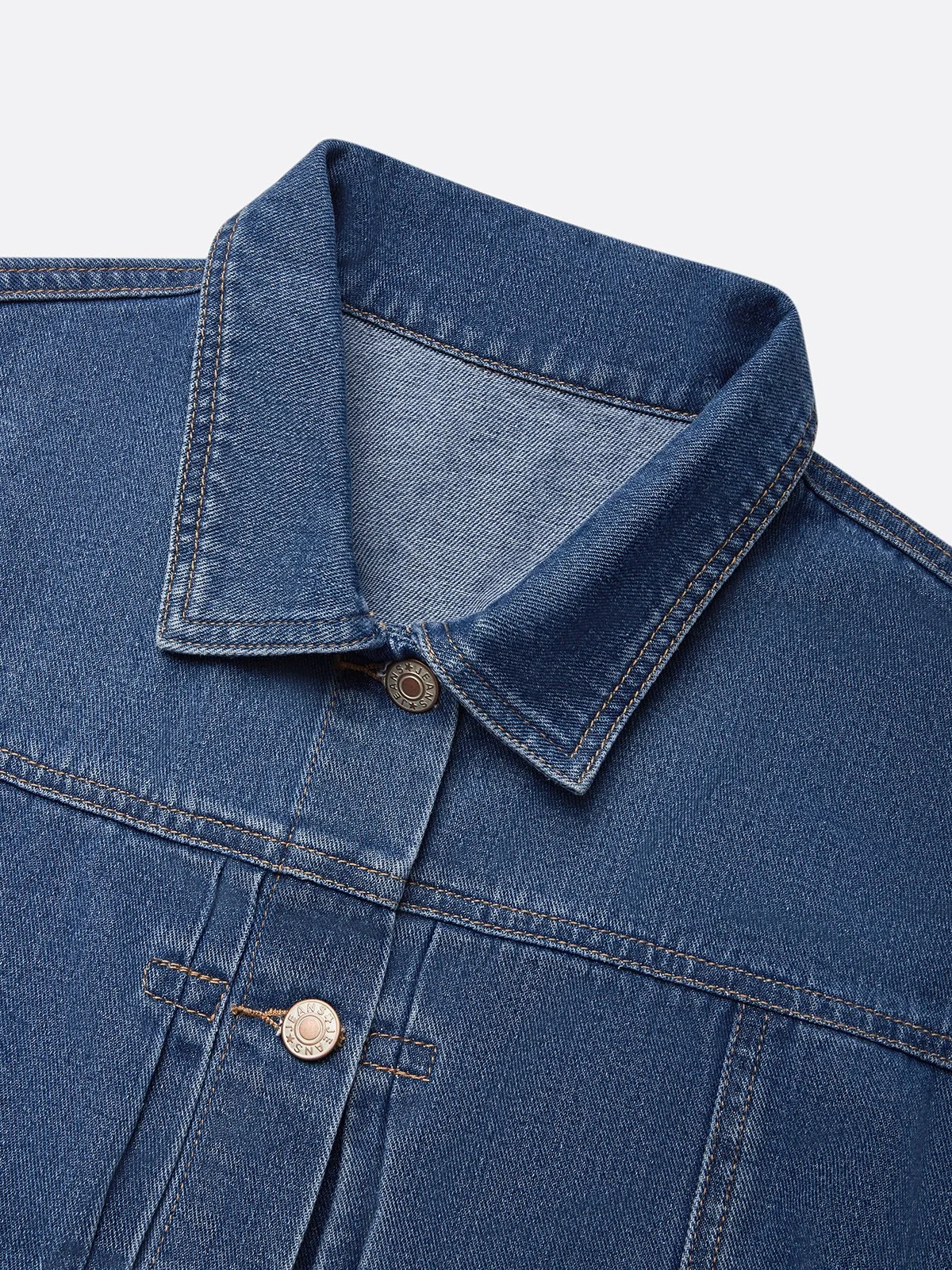 Casual Distressing Cloak Denim Coat