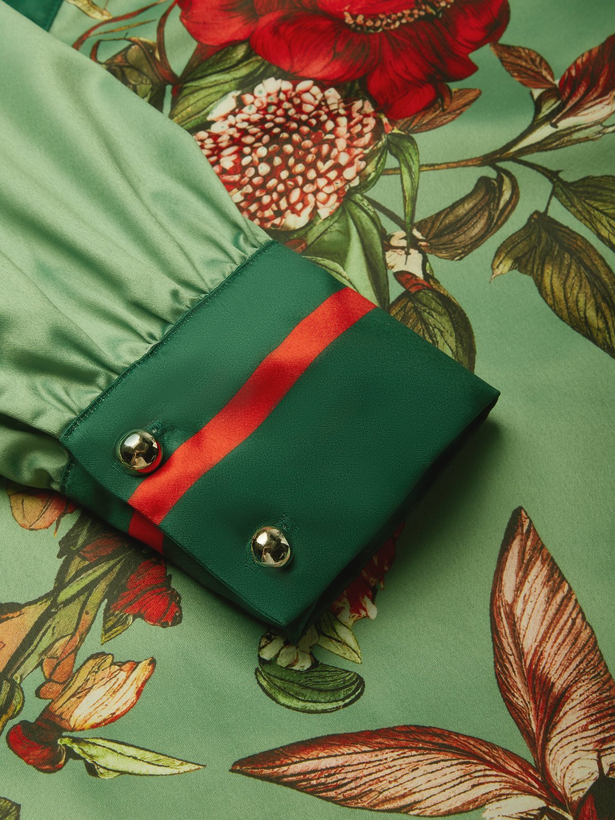 Satin Urban Floral Shirt 