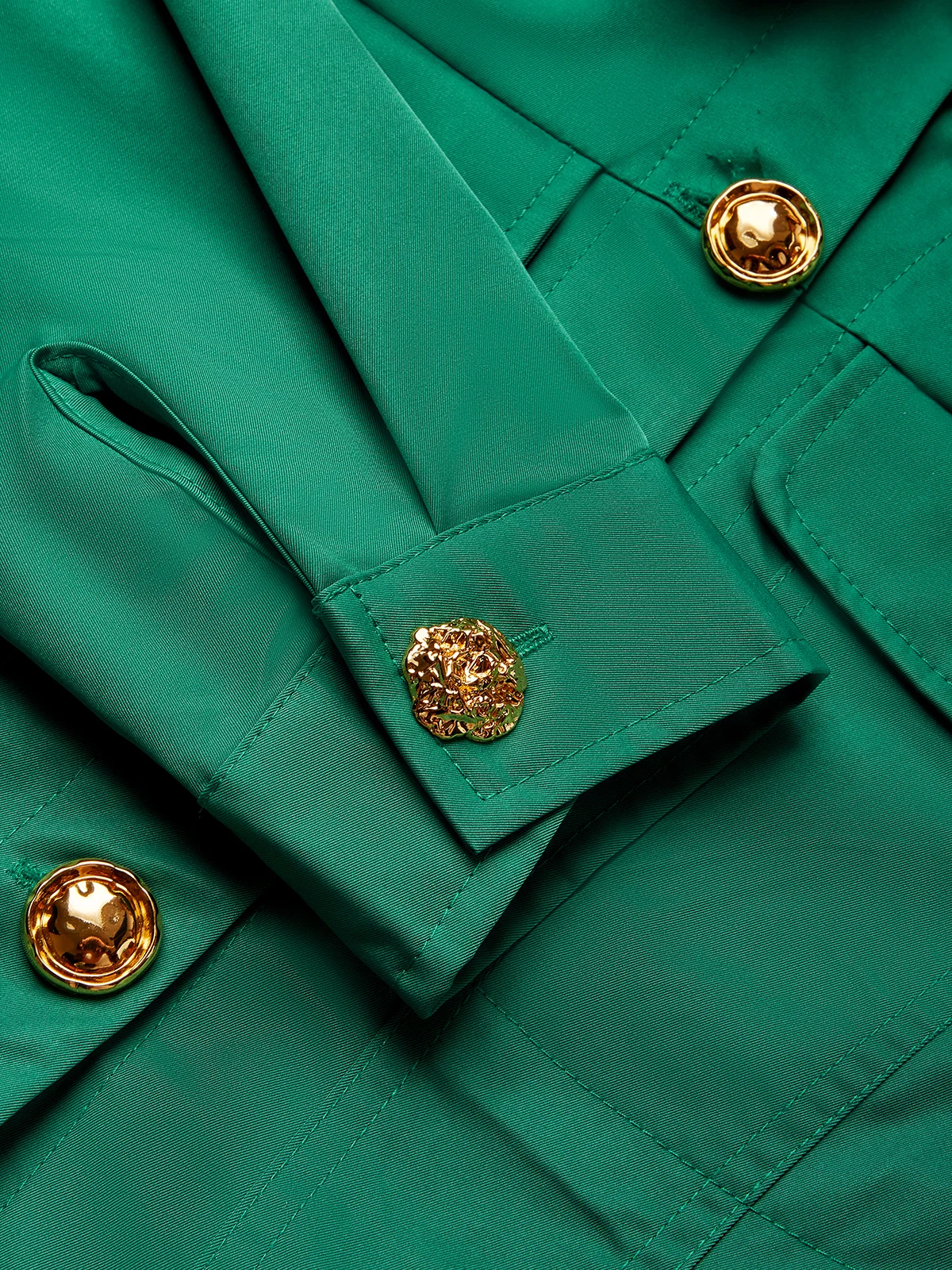 Urban Sleek Shawl Collar Buttoned Jacket