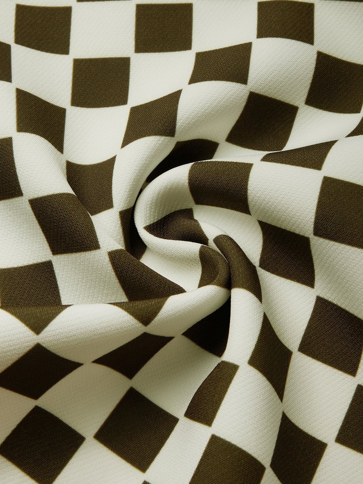 Urban Plaid Printing Wide Leg Pants