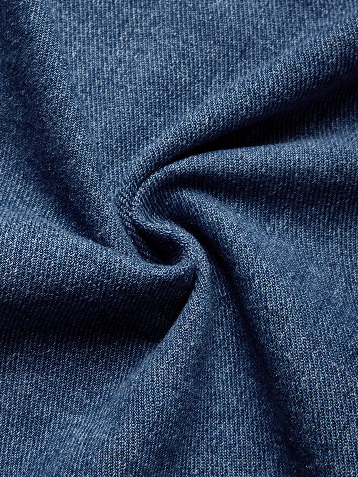 Casual Distressing Cloak Denim Coat