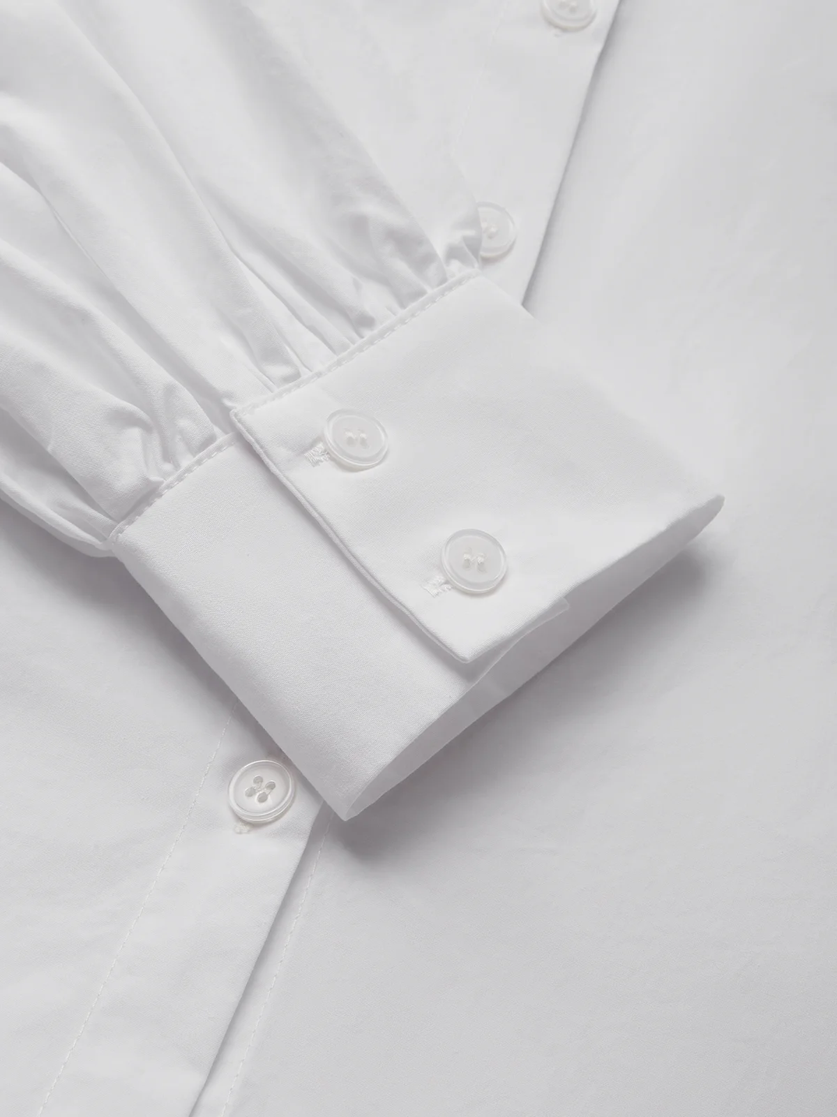 Cotton Urban Plain Buttoned Shirt With Tie