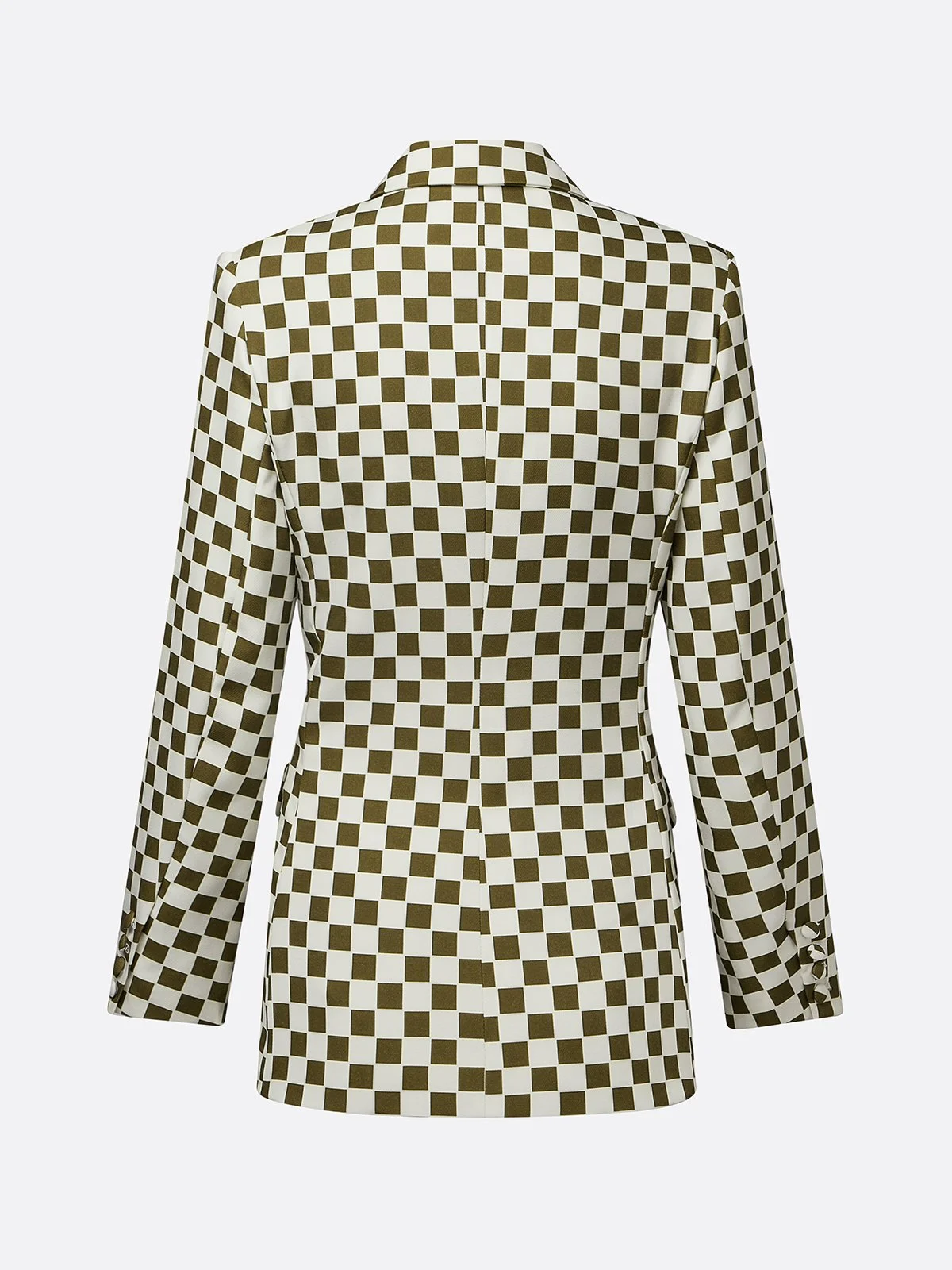 Urban Printing Plaid Tailored Lapel Blazer