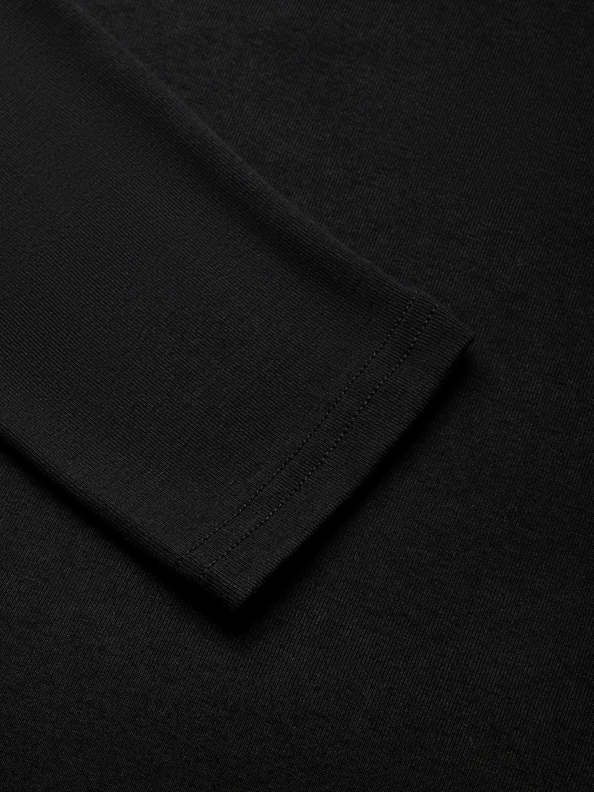 Casual Color-Block Turtleneck Tee