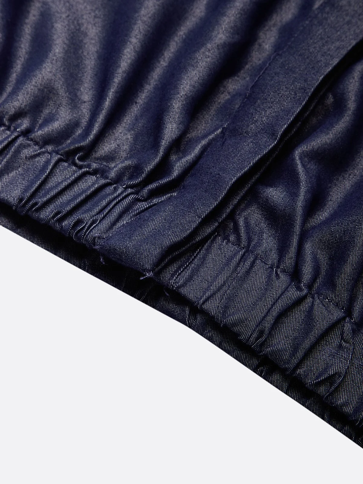 Casual Plain Shirt Collar Faux Denim Shirt