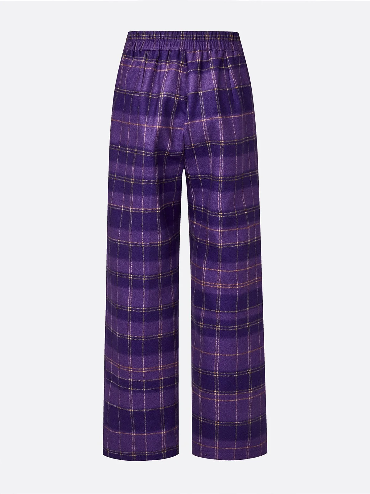 Urban Plaid Straight-Leg Pants